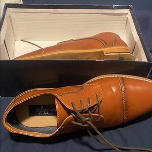 Ashford Hayes Brown Leather Oxford Shoes